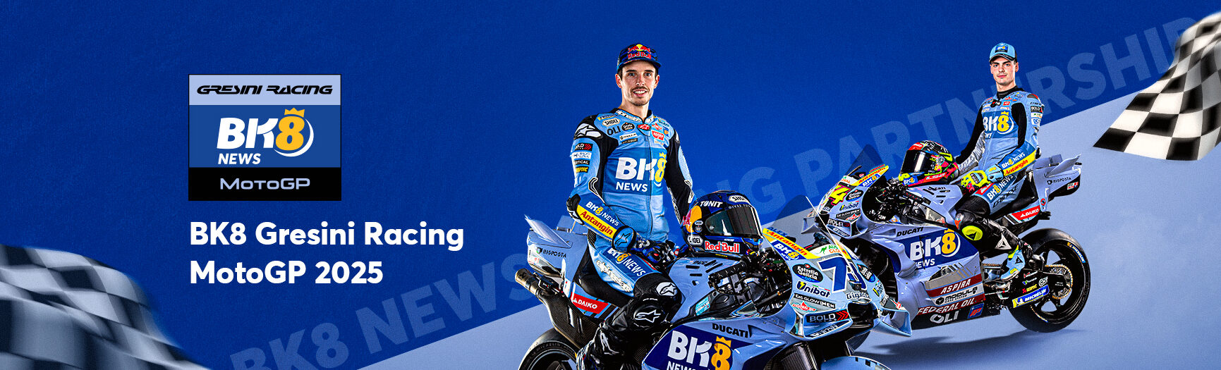Banner thông báo hợp tác Gresini Racing của Bong88